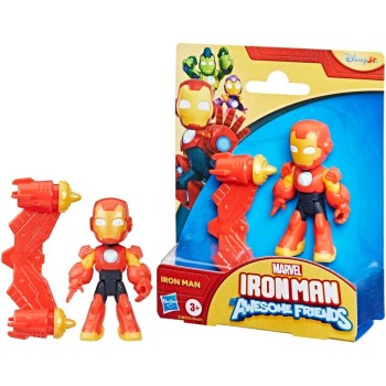 Hasbro Iron Man And His Awesome Friends Marvel Iron Man Action Figure Toy With Accessory, Red G1254 / G1467 5010996288912