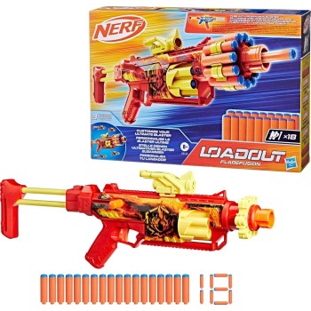 Hasbro Nerf Loadout Flarefusion Blaster και 18 N1 βελάκια G3142 5010996361240