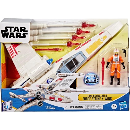 Hasbro Star Wars Epic World of Action Luke Skywalkers Force Strike X-wing G0768 5010996322562