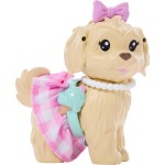 Mattel Barbie Twinning Looks Fashion Doll With Pet Dog, Matching Pink Clothes & Accessories, Blonde JFP36 194735303069