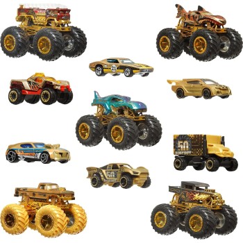 Mattel Hot Wheels Monster Trucks Bigfoot Trophy Champions Collection Die-Cast Cars Σετ Των 12 Όχημα Παιχνίδι JDW07 194735289431