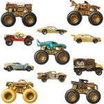 Mattel Hot Wheels Monster Trucks Trophy Champions Collection, 5 1:64 Scale Toy Trucks & 6 Die-Cast Cars JDW07 194735289431