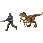 Mattel Jurassic World Rebirth Duncan Kincaid & Velociraptor Figures Pack, 3.75-Inch Scale JGB82 / JGB85 194735309788