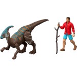 Mattel Jurassic World Rebirth Reuben Delgado & Parasaurolophus Figures Pack, 3.75-Inch Scale JGB82 / JGB86 194735309955