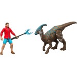 Mattel Jurassic World Rebirth Reuben Delgado & Parasaurolophus Figures Pack, 3.75-Inch Scale JGB82 / JGB86 194735309955