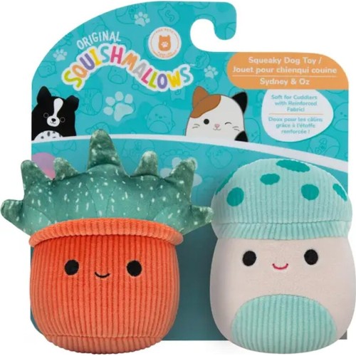 Jazwares Squishmallows Pets - Φυτά Λούτρινο Παιχνίδι Σκύλου Με Ήχο (Σετ 2Τμχ) JWP00301 191726515531