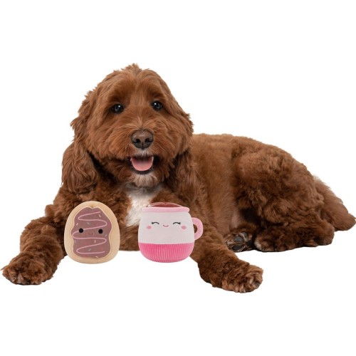 Jazwares Squishmallows Pets - Φυτά Λούτρινο Παιχνίδι Σκύλου Με Ήχο (Σετ 2Τμχ) JWP00301 191726515531