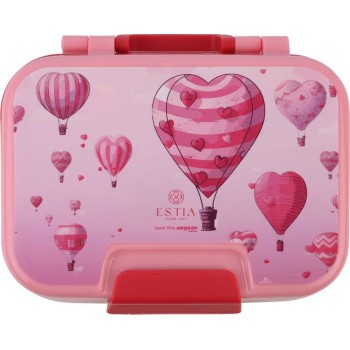 Estia παιδικό φαγητοδοχείο Save the Aegean 1330ml 2 Επιπεδων Love Ascend 01-33576 5207158033576