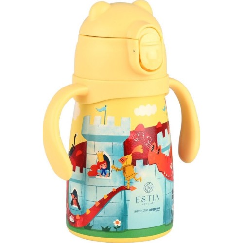Estia Θερμός Παιδικά Bubble Bottle Save THE Aegean 300ml Fortress Dragon 01-33217 5207158033217