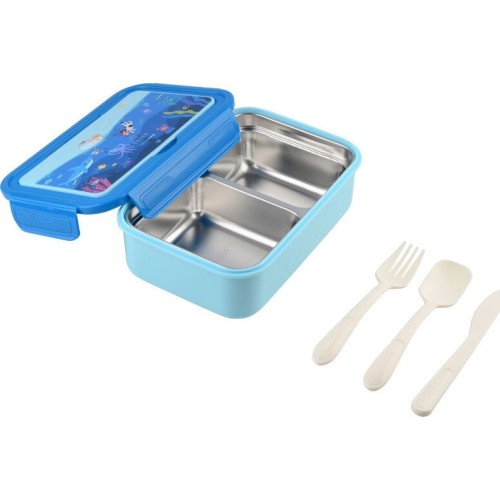 Estia Save the Aegean 900ml Children's Food Container With 2 Stainless. Ocean Play 01-33651 5207158033651