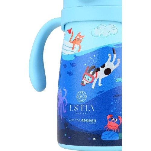 Estia Θερμός Παιδικά Bubble Bottle Save THE Aegean 300ml Ocean Play 01-33170 5207158033170