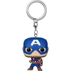Funko  pocket pop: marvel new classics - captain america Φιγούρα Μπρελόκ 82492 889698824927