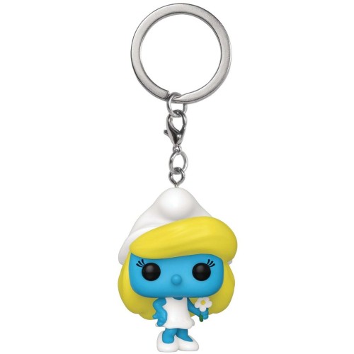 Funko Pop! Keychain: Smurfs - Smurfette - Smurfs Novelty Keyring - Collectable Mini Figure - Stocking Filler - Gift Idea - Offic