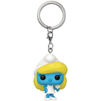 Funko Pop! Keychain: Smurfs - Smurfette - Smurfs Novelty Keyring - Collectable Mini Figure - Stocking Filler - Gift Idea - Offic