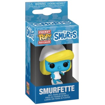Funko Pop! Keychain: Smurfs - Smurfette - Smurfs Novelty Keyring - Collectable Mini Figure - Stocking Filler - Gift Idea - Offic