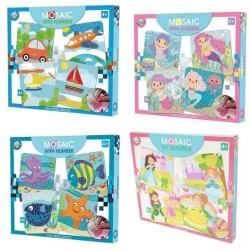 Group Operation Artistic Set Foam Mosaic With Numbers Set Of 4 Pcs F01975 8720029019754