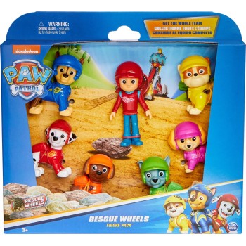 spin master paw patrol: rescue wheels - figure pack 6070443 681147024830
