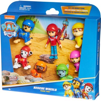 spin master paw patrol: rescue wheels - figure pack 6070443 681147024830