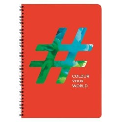A&G PAPER Σχολικό Τετράδιο Σπιράλ Α4 2Θ 60Φ Coloryourworld 29731 5203296297313