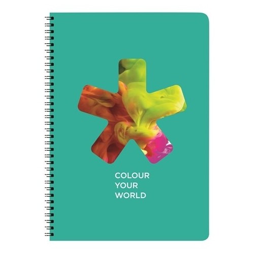 A&G PAPER School Notebook Spiral A4 2Θ 60Φ Coloryourworld 29731 5203296297313