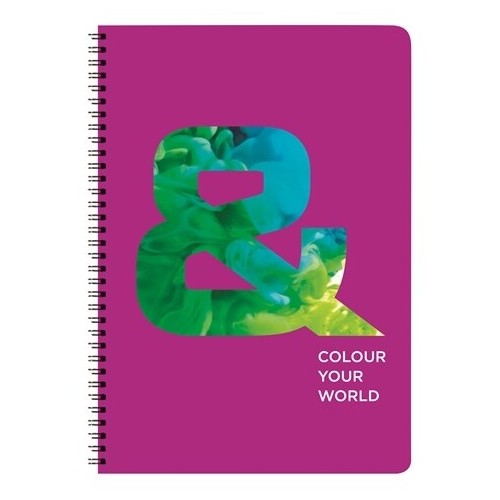 A&G PAPER School Notebook Spiral A4 2Θ 60Φ Coloryourworld 29731 5203296297313