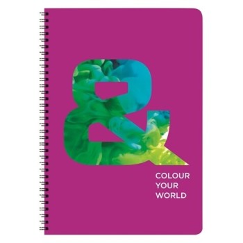 A&G PAPER Σχολικό Τετράδιο Σπιράλ Α4 2Θ 60Φ Coloryourworld 29731 5203296297313