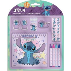 Diakakis imports Σετ Χρωματισμου 12τεμ 17,5x18.5x2 LILO and STITCH 000564927 5205698741210