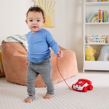 Fisher-price Red Chatter Telephone Baby & Toddler Pull Toy, Mattel 80th Anniversary Edition JGG97 194735313716