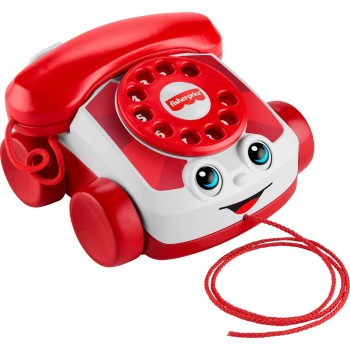 Fisher-price Red Chatter Telephone Baby & Toddler Pull Toy, Mattel 80th Anniversary Edition JGG97 194735313716