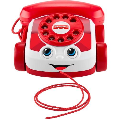 Fisher-price Red Chatter Telephone Baby & Toddler Pull Toy, Mattel 80th Anniversary Edition JGG97 194735313716