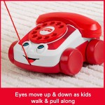 Fisher-price Red Chatter Telephone Baby & Toddler Pull Toy, Mattel 80th Anniversary Edition JGG97 194735313716