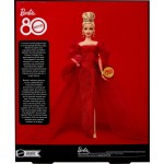 Barbie Signature Collectible Doll for Mattel 80th Anniversary, Glittery Red Tulle Gown, Blonde Hair JBJ17 194735261383