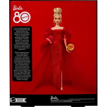 barbie συλλεκτική - mattel 80 χρόνια JBJ17 194735261383