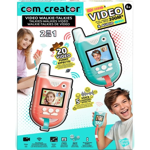 As company Com Creator Σετ 2 Walkie - Talkie με Video Creator Για 6+ Χρονών 1863-42348 3555801423482