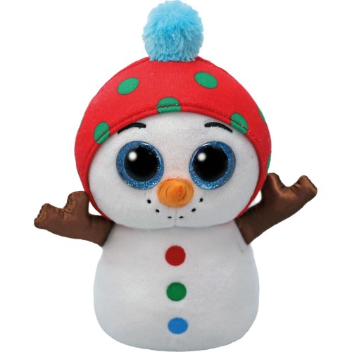 Ty Beanie Boos Fluffy Snowman White 15cm 1607-37382 008421373826