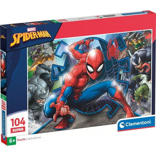 Clementoni Παιδικό Παζλ Super Color Marvel Spiderman 104 τμχ 1210-25044 8005125250448