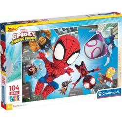 Spiderman Clementoni Kids Maxi Supercolor Marvel Spidey and the Amazing Friends of 104 pcs 1210-23777 8005125237777