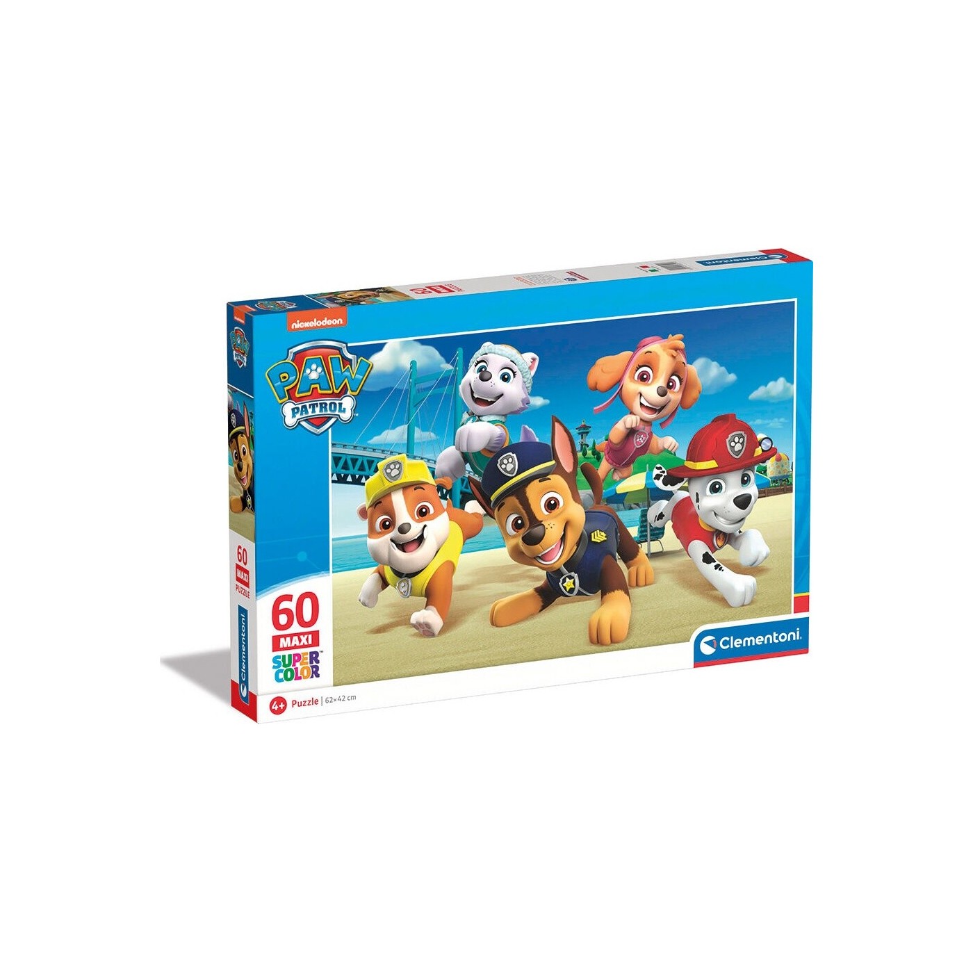 Clementoni Children's Maxi Supercolor Nickelodeon Paw Patrol 60 pcs ...
