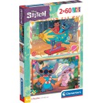 Disney Stitch Clementoni Children's Super Color Disney Stich 2x60 pcs 1200-24822 8005125248223