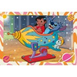 Disney Stitch Clementoni Παιδικό Παζλ Super Color Disney Stich 2x60 τμχ 1200-24822 8005125248223