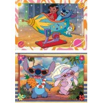 Disney Stitch Clementoni Παιδικό Παζλ Super Color Disney Stich 2x60 τμχ 1200-24822 8005125248223