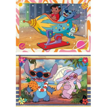 Disney Stitch Clementoni Children's Super Color Disney Stich 2x60 pcs 1200-24822 8005125248223