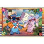 Disney Stitch Clementoni Παιδικό Παζλ Super Color Disney Stich 2x60 τμχ 1200-24822 8005125248223