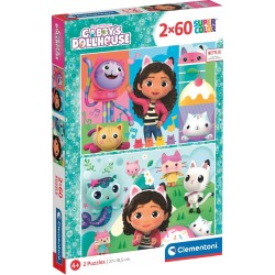 Clementoni Παιδικό Παζλ Super Color Dreamworks Gabbys Dollhouse 2x60 τμχ 1200-24804 8005125248049