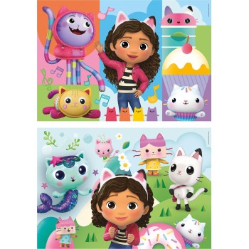 Clementoni Children's Super Color Dreamworks Gabbys Dollhouse 2x60 pcs ...