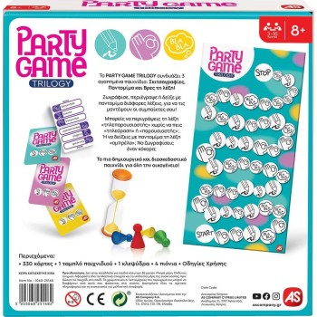 As company AS Games Επιτραπέζιο Παιχνίδι Party Game Trilogy Για Ηλικίες 8+ Χρονών Και 3-16 Παίκτες 1040-25148 5203068251482