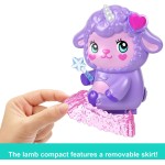 Mattel Polly Pocket Cozy Dreamland Lamb Compact Playset With 1 Micro Doll And Pet Unicorn, Travel Toy With Food & Styling Access
