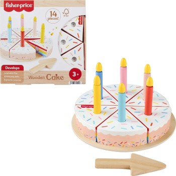 Mattel fisher-price ξύλινη τούρτα JGR82 194735321117