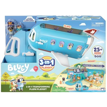 Giochi Preziosi Bluey 3 σε 1 Σετ Παιχνιδιού Αεροπλάνο BLY75000 8056379174998