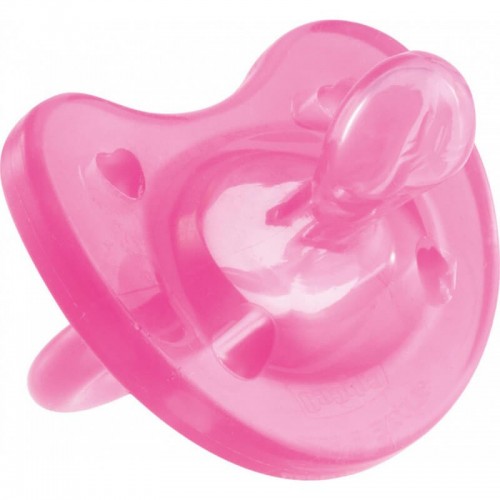 Chicco Πιπίλα Όλο Σιλικόνη Ροζ 0M+ C60-02711-11 8058664051854